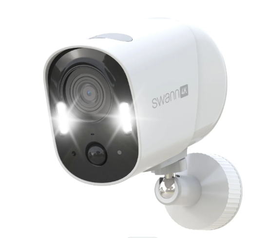 Swann Xtreem Pro™ 4K Wireless Camera with Spotlights Smart Home Security Camera - White