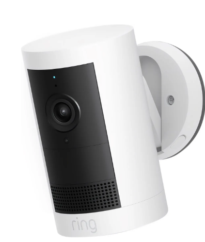 Ring Outdoor Camera Plus (Battery) 2K Smart Home Security Camera - White