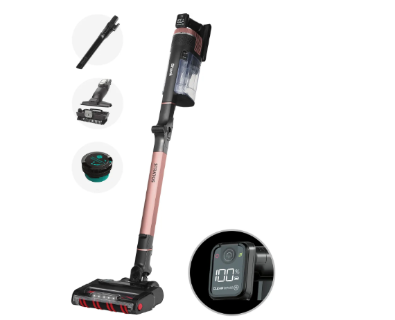 Shark Stratos with Anti-Hair Wrap Plus & Clean Sense IQ Cordless Vacuum Cleaner with up to 60 Minutes Run Time - Grey / Rose Gold - IZ400UK