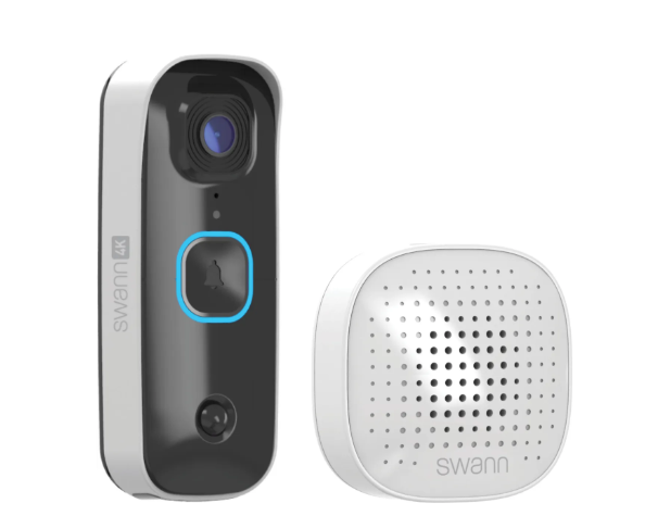 Swann Buddy4K Smart Doorbell - Includes Chime White